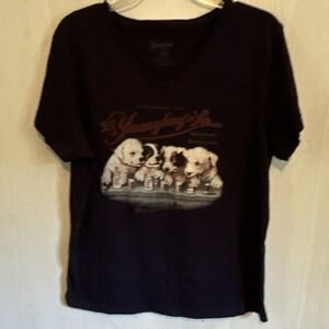 Women's XL Navy Yuengling Pottsville PA T Shirt Short Sleeve